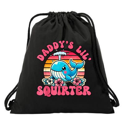 DaddyS Lil Squirter Funny Inappropriate Embarrassing Women Drawstring Bag