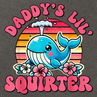 DaddyS Lil Squirter Funny Inappropriate Embarrassing Women Cotton Canvas Backpack