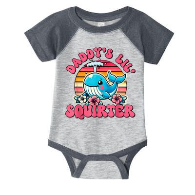 DaddyS Lil Squirter Funny Inappropriate Embarrassing Women Infant Baby Jersey Bodysuit