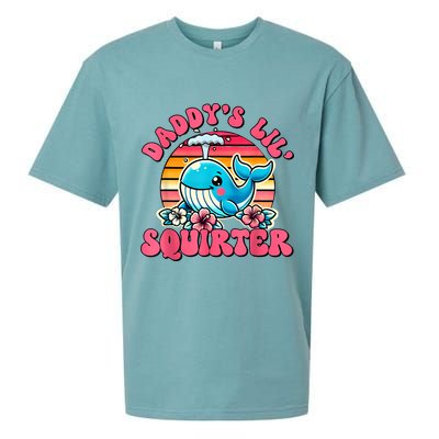 DaddyS Lil Squirter Funny Inappropriate Embarrassing Women Sueded Cloud Jersey T-Shirt