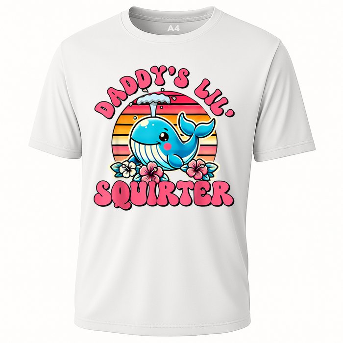 DaddyS Lil Squirter Funny Inappropriate Embarrassing Women Cooling Performance Crew T-Shirt