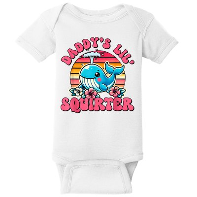 DaddyS Lil Squirter Funny Inappropriate Embarrassing Women Baby Bodysuit