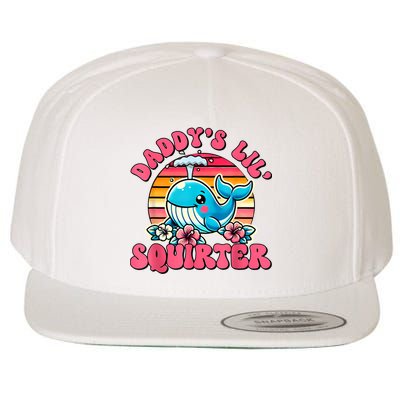 DaddyS Lil Squirter Funny Inappropriate Embarrassing Women Wool Snapback Cap