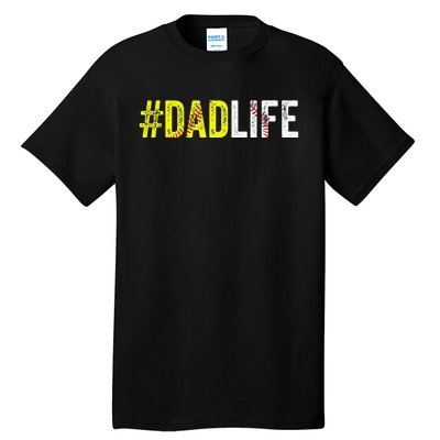 Dad Life Softball Daddy Baseball Sports Lover Fathers Day Tall T-Shirt