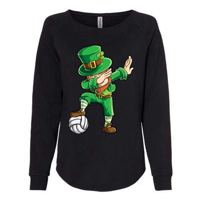 Dabbing Leprechaun St Patricks Day Volleyball Dab Gift Womens California Wash Sweatshirt