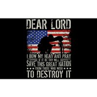 Dear Lord Save This Great Nation Jesus & Trump Maga Gift Bumper Sticker