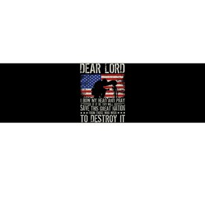 Dear Lord Save This Great Nation Jesus & Trump Maga Gift Bumper Sticker