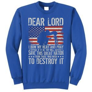 Dear Lord Save This Great Nation Jesus And Trump Maga Gift Sweatshirt