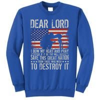 Dear Lord Save This Great Nation Jesus And Trump Maga Gift Sweatshirt