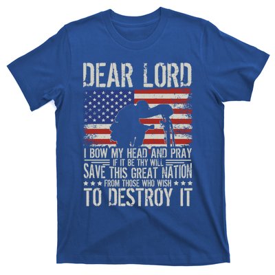 Dear Lord Save This Great Nation Jesus And Trump Maga Gift T-Shirt