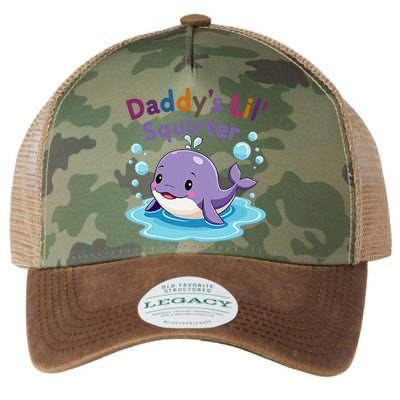 DaddyS Lil Squirter Inappropriate Funny Embarrassing Women Legacy Tie Dye Trucker Hat