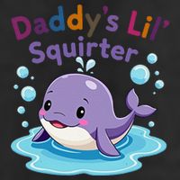 DaddyS Lil Squirter Inappropriate Funny Embarrassing Women 7 Panel Mesh Trucker Snapback Hat