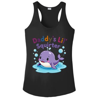 DaddyS Lil Squirter Inappropriate Funny Embarrassing Women Ladies PosiCharge Competitor Racerback Tank