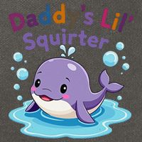 DaddyS Lil Squirter Inappropriate Funny Embarrassing Women Cotton Canvas Backpack