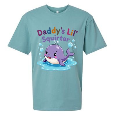 DaddyS Lil Squirter Inappropriate Funny Embarrassing Women Sueded Cloud Jersey T-Shirt