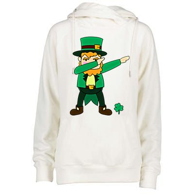 Dabbing Leprechaun St Patricks Day Dab Dance Gift Womens Funnel Neck Pullover Hood