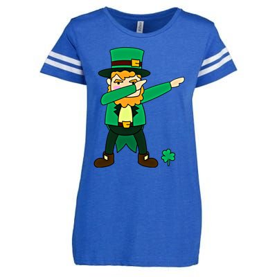 Dabbing Leprechaun St Patricks Day Dab Dance Gift Enza Ladies Jersey Football T-Shirt