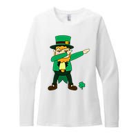 Dabbing Leprechaun St Patricks Day Dab Dance Gift Womens CVC Long Sleeve Shirt