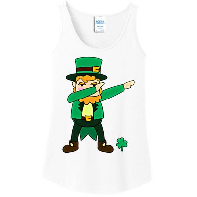 Dabbing Leprechaun St Patricks Day Dab Dance Gift Ladies Essential Tank