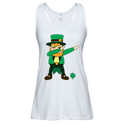 Dabbing Leprechaun St Patricks Day Dab Dance Gift Ladies Essential Flowy Tank