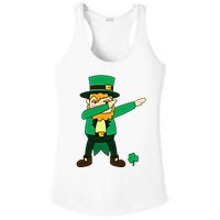 Dabbing Leprechaun St Patricks Day Dab Dance Gift Ladies PosiCharge Competitor Racerback Tank