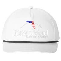 DeSantisLand Land State of Liberty Florida Map Patriotic Snapback Five-Panel Rope Hat