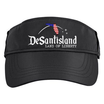 DeSantisLand Land State of Liberty Florida Map Patriotic Adult Drive Performance Visor