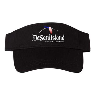 DeSantisLand Land State of Liberty Florida Map Patriotic Valucap Bio-Washed Visor