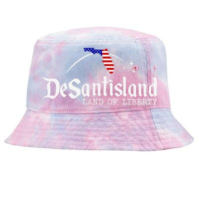 DeSantisLand Land State of Liberty Florida Map Patriotic Tie-Dyed Bucket Hat