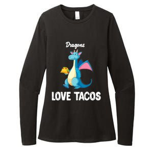 Dragons Love Tacos Funny Tacos Lover Gifts Womens CVC Long Sleeve Shirt