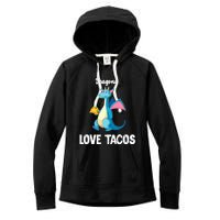 Dragons Love Tacos Funny Tacos Lover Gifts Women's Fleece Hoodie