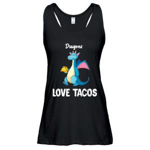 Dragons Love Tacos Funny Tacos Lover Gifts Ladies Essential Flowy Tank