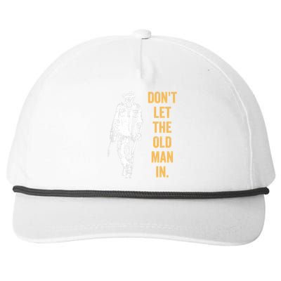 DonT Let The Old Man In Guitar Walking Cool Cow Boy Vintage Snapback Five-Panel Rope Hat