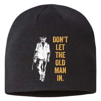 DonT Let The Old Man In Guitar Walking Cool Cow Boy Vintage Sustainable Beanie