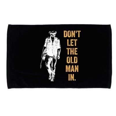 DonT Let The Old Man In Guitar Walking Cool Cow Boy Vintage Microfiber Hand Towel