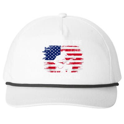 DonT Let The Old Man In Vintage American Flag Snapback Five-Panel Rope Hat