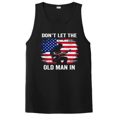 DonT Let The Old Man In Vintage American Flag PosiCharge Competitor Tank