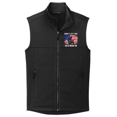 DonT Let The Old Man In Vintage American Flag Collective Smooth Fleece Vest