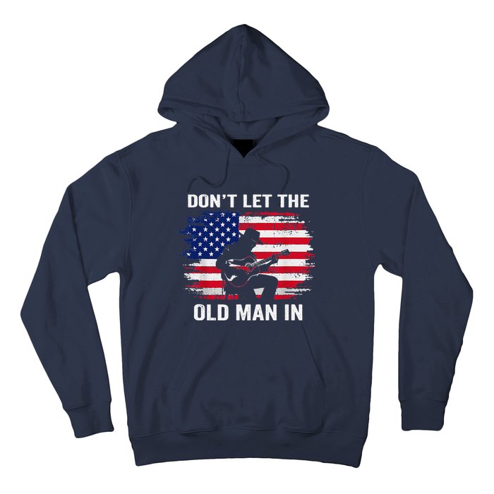 DonT Let The Old Man In Vintage American Flag Hoodie