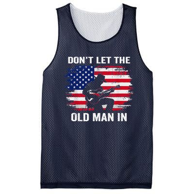 DonT Let The Old Man In Vintage American Flag Mesh Reversible Basketball Jersey Tank