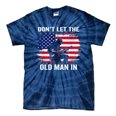 DonT Let The Old Man In Vintage American Flag Tie-Dye T-Shirt