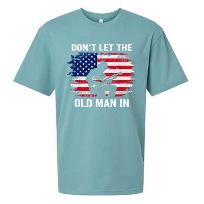 DonT Let The Old Man In Vintage American Flag Sueded Cloud Jersey T-Shirt