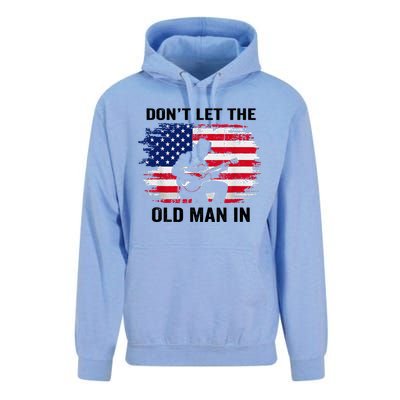 DonT Let The Old Man In Vintage American Flag Unisex Surf Hoodie