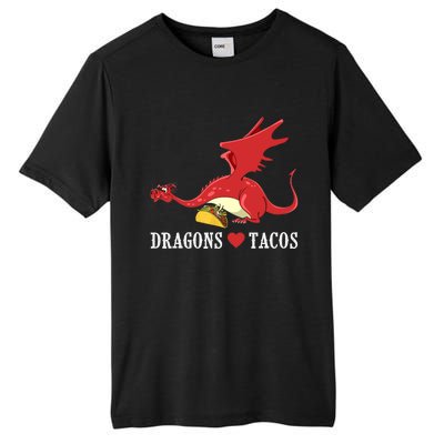 Dragons Love Tacos Dragon Lovers Gifts Tall Fusion ChromaSoft Performance T-Shirt