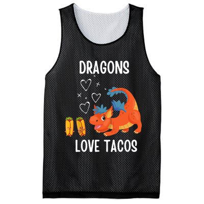 Dragons Love Tacos Mesh Reversible Basketball Jersey Tank