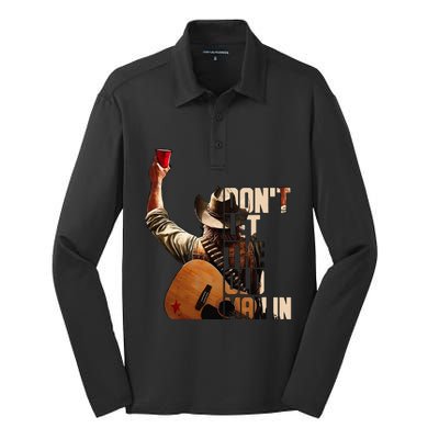 DonT Let The Old Man In Silk Touch Performance Long Sleeve Polo