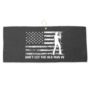 Dont Let The Old Man In Large Microfiber Waffle Golf Towel