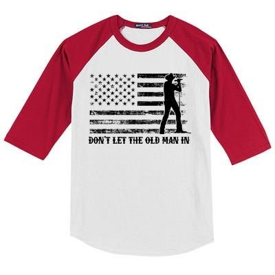 Dont Let The Old Man In Kids Colorblock Raglan Jersey