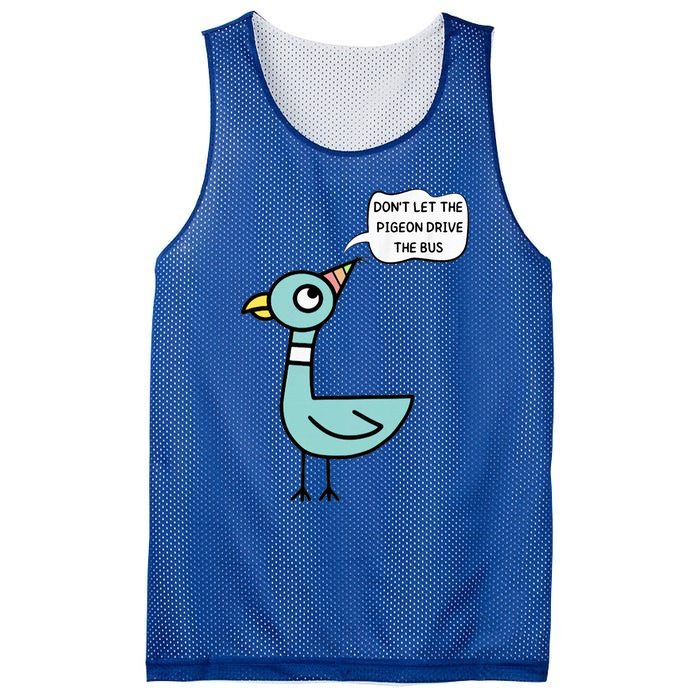 DonT Let The Pigeon Drive The Bus Funny Mesh Reversible Basketball Jersey Tank