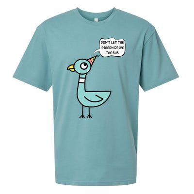 DonT Let The Pigeon Drive The Bus Funny Sueded Cloud Jersey T-Shirt